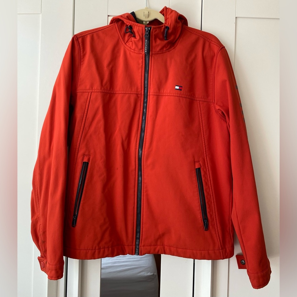 Tommy Hilfiger Men's Soft Shell Performance Hoody Logo Jacket Size M - Picture 4 of 11